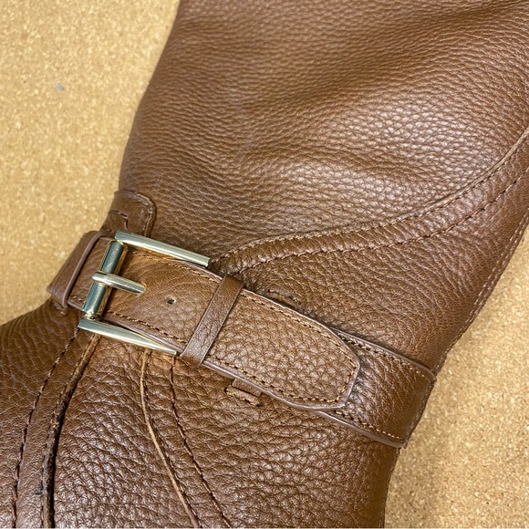 Tory Burch Claire 20MM Riding Boot Tumbled Leather Size 5.5 - Picture 12 of 16